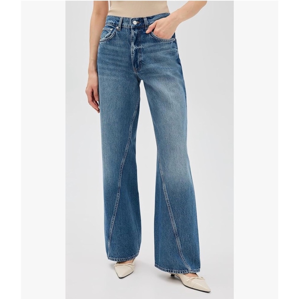 Anine Bing Brie Jeans in Aegean Blue color (Multiple sizes) - Picture 2 of 5
